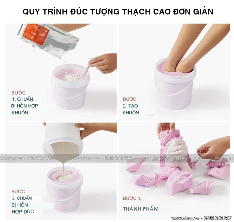 Cách pha bột thạch cao làm tượng Cách pha bột thạch cao làm tượng