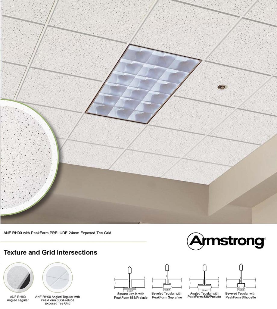 Thông số kỹ thuật tấm sợi khoáng ANF RH90 (3631A) - Armstrong