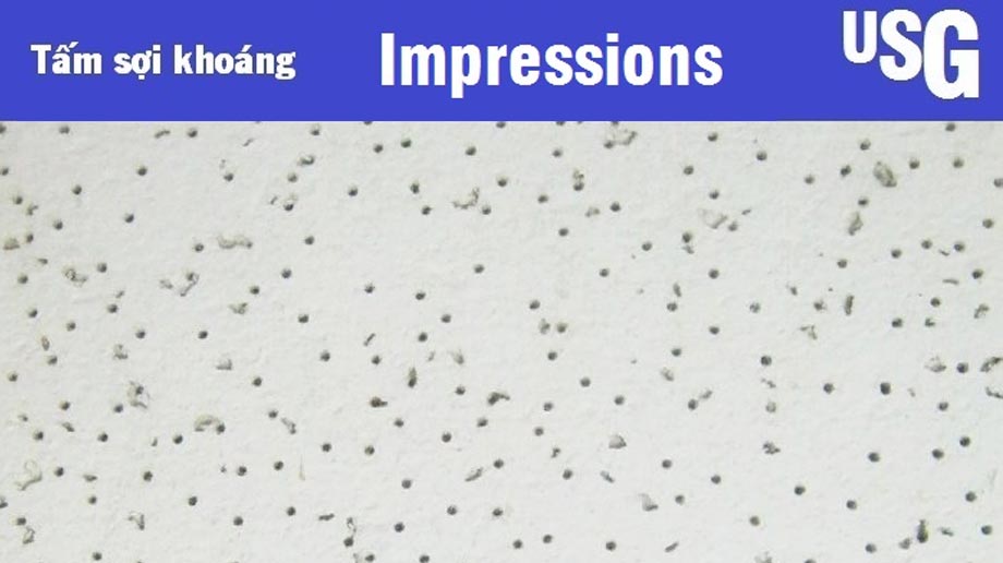Tấm sợi khoáng USG Impressions Climaplus