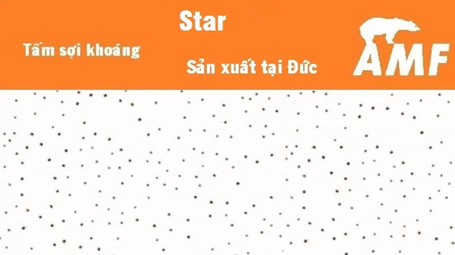 Tấm trần sợi khoáng AMF Star giải pháp cách âm hiệu quả