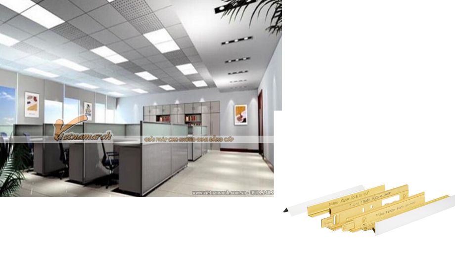 Khung trần nổi S-Line: Giải pháp thẩm mỹ cho công trình